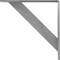 Ekena Millwork Traditional Steel Bracket, Hammered Gray 2"W x 16"D x 16"H BKTM02X16X16TRHGY - alternate 10